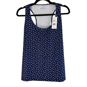 Vineyard Vines Stars Tank Top Racerback Wicking Athletic‎ Blue Size L